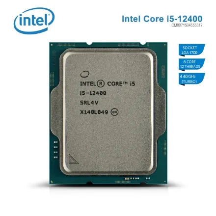 Intel® Core™ i5-12400 Processor 18M Cache, up to 4.40 GHz “TRAY” | 1 YEAR WARRANTY
