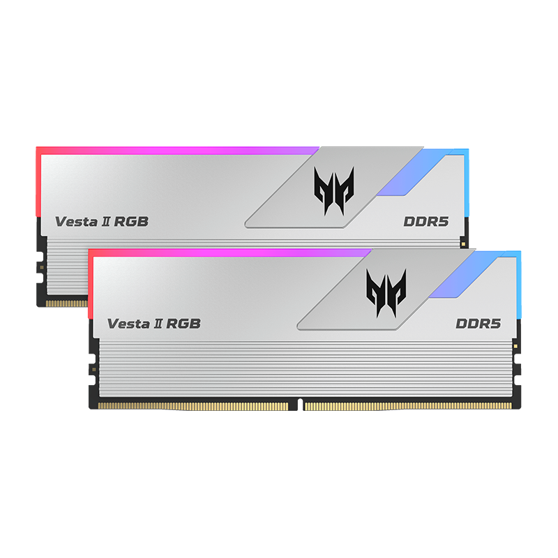ACER Predator Vesta II 32GB(2X16GB) DDR5 RGB 6000 MHz, CL36, SILVER