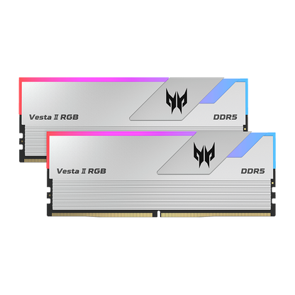 ACER Predator Vesta II 32GB(2X16GB) DDR5 RGB 6000 MHz, CL36, SILVER