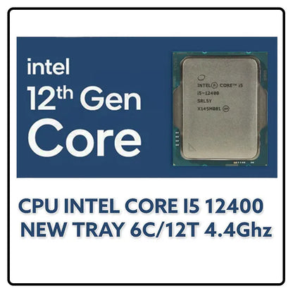 Intel® Core™ i5-12400 Processor 18M Cache, up to 4.40 GHz “TRAY” | 1 YEAR WARRANTY