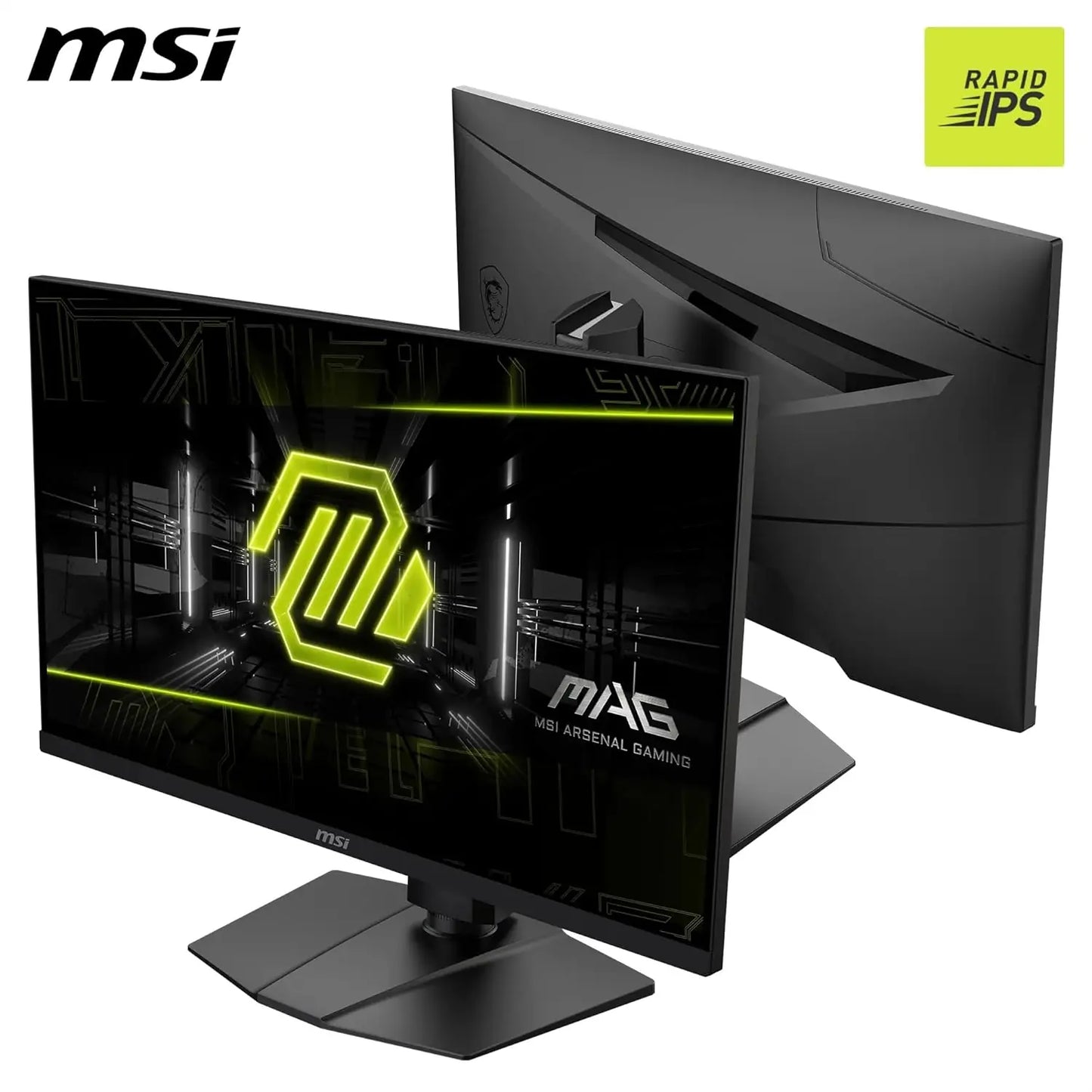 MSI MAG 275F 27″ FHD 180Hz 0.5ms Rapid IPS Gaming Monitor – Adaptive Sync, AI Vision, Anti-Flicker, Frameless Design, Ultra-Smooth Gameplay, Black (9S6-3CE21M-001)