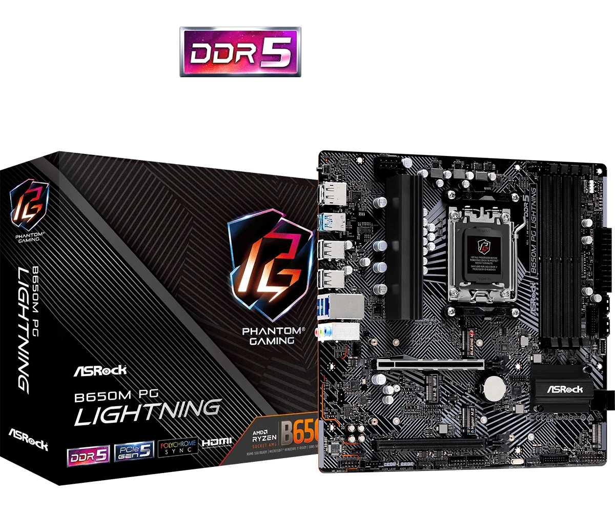 ASRock B650M PG Lightning Motherboard