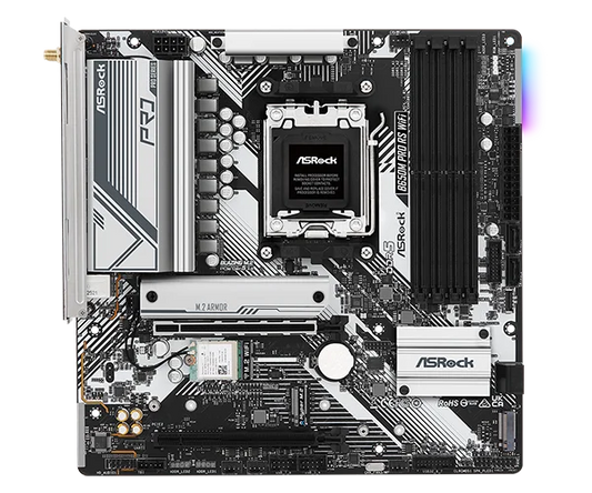 ASRock B650M Pro RS WiFi Micro ATX AM5 Motherboard