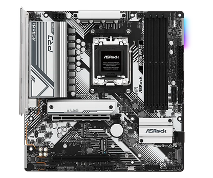 Asrock B650M Pro RS AMD Socket AM5 Ryzen 7000/8000/9000 Series DDR5 7200+ (OC) MHz 256GB M.2 Key E for WiFi SATA3 6.0 Gb/s Micro ATX Motherboard 2.5G LAN BIOS Flashback