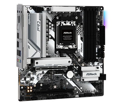 Asrock B650M Pro RS AMD Socket AM5 Ryzen 7000/8000/9000 Series DDR5 7200+ (OC) MHz 256GB M.2 Key E for WiFi SATA3 6.0 Gb/s Micro ATX Motherboard 2.5G LAN BIOS Flashback
