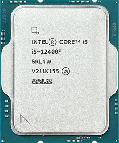 Intel® Core™ I5-12400F Desktop Processor With 6 Performance Cores, 12 Threads, Up To 4.40GHz Turbo Boost, 18MB Smart Cache, DDR5/DDR4 Support, And PCIe 5.0 Readiness | TRAY – NO BOX  | 1 YEAR WARRANTY