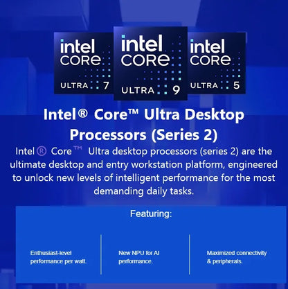 CPU Intel Core Ultra 7 265KF – Core Ultra 7 (Series 2) Arrow Lake 20-Core (8P+12E)up to 5.5 GHz , LGA 1851, 125W Desktop Processor – None Integrated Graphics – BOX | 1 YEAR WARRANTY