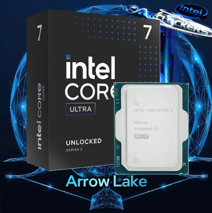 CPU Intel Core Ultra 7 265KF – Core Ultra 7 (Series 2) Arrow Lake 20-Core (8P+12E)up to 5.5 GHz , LGA 1851, 125W Desktop Processor – None Integrated Graphics – BOX | 1 YEAR WARRANTY