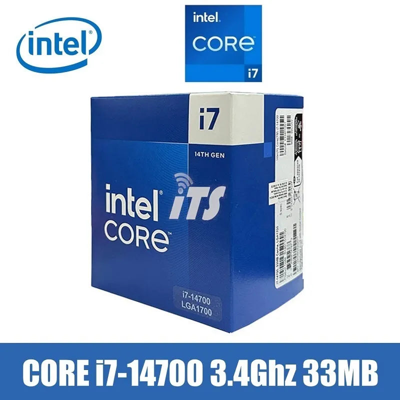 INTEL i7 14700 CPU 4.2GHz (5.4GHz Turbo) 14th Gen LGA1700 20-Cores 28-Threads 61MB 65W UHD Graphics 770 Retail Raptor Lake with Fan – BOX | 1 YEAR WARRANTY