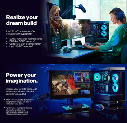 CPU Intel Core i7-14700KF – Raptor Lake Core i7 14th Gen 20-Core (8P+12E) LGA 1700 125W , Up to 5.6 GHz Unlocked, 33MB Cache , None Integrated Graphics Desktop Processor – Tray | 1 YEAR WARRANTY