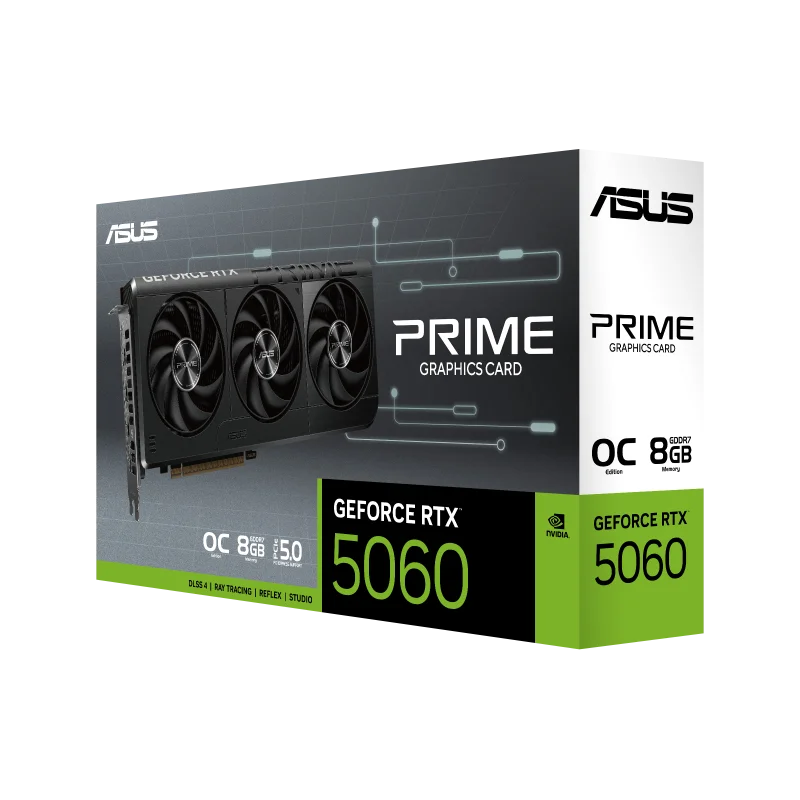 ASUS PRIME GeForce RTX™ 5060 8GB GDDR7 OC Edition